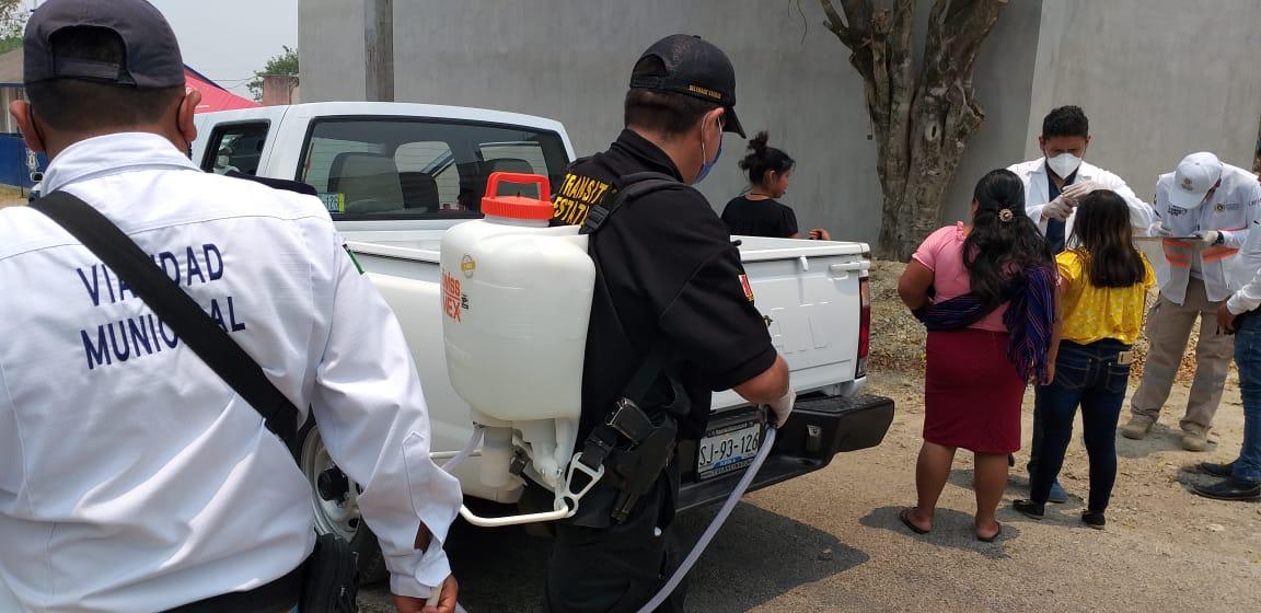 SSyPC establece filtro sanitario en acceso a Ocosingo