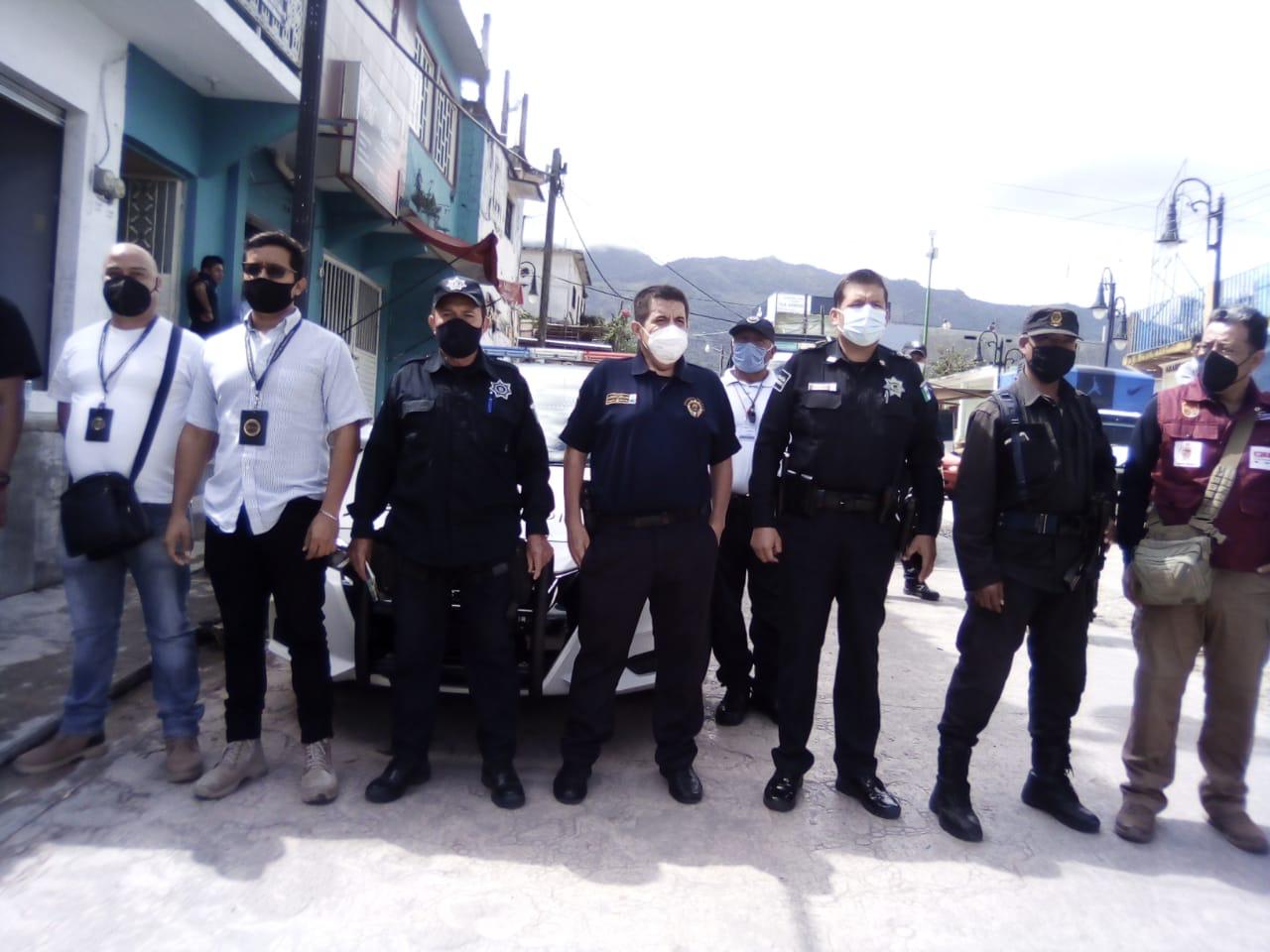 Instala SSP filtros de seguridad en salud en calles y mercados de Ocosingo