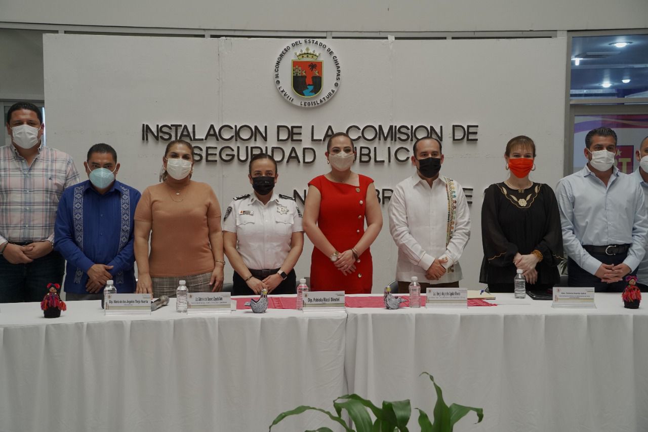 Atestigua Zepeda Soto instalación de la Comisión de Seguridad Pública del H. Congreso del Estado