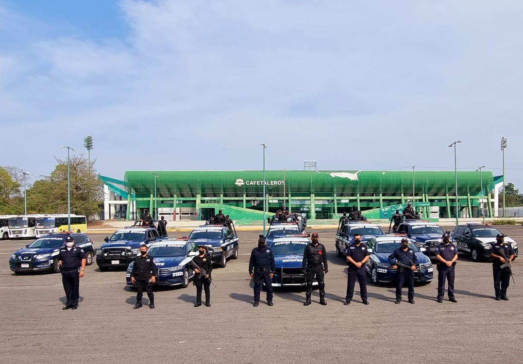 Policías de la SSP patrullan calles, caminos y playas de Tapachula