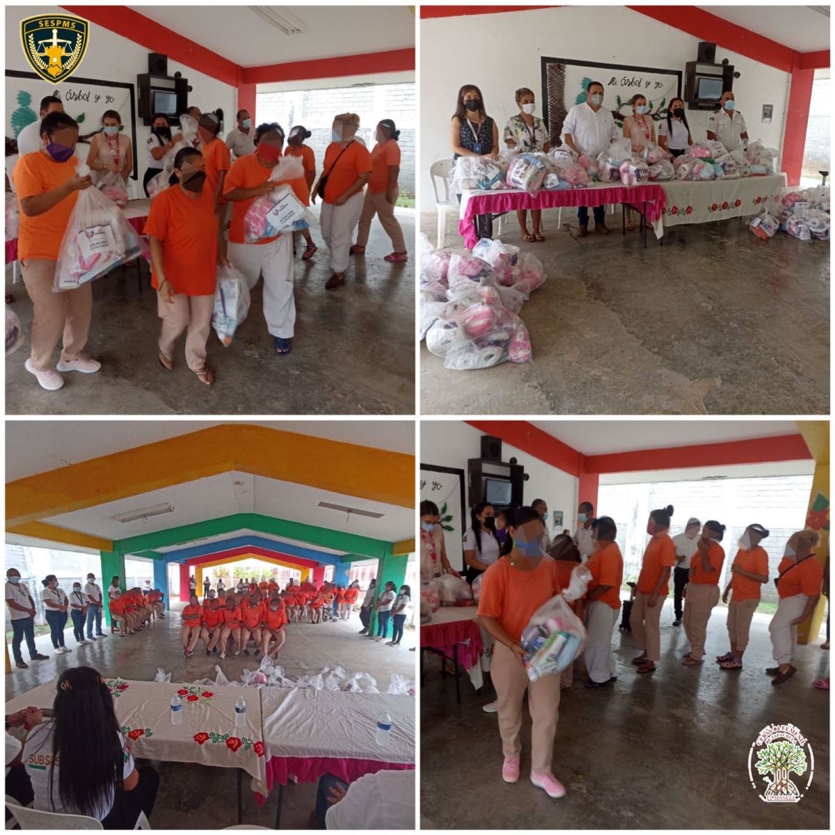 Entregan SSP y DIF Chiapas kits de higiene personal en CERSS 04 Femenil de Tapachula