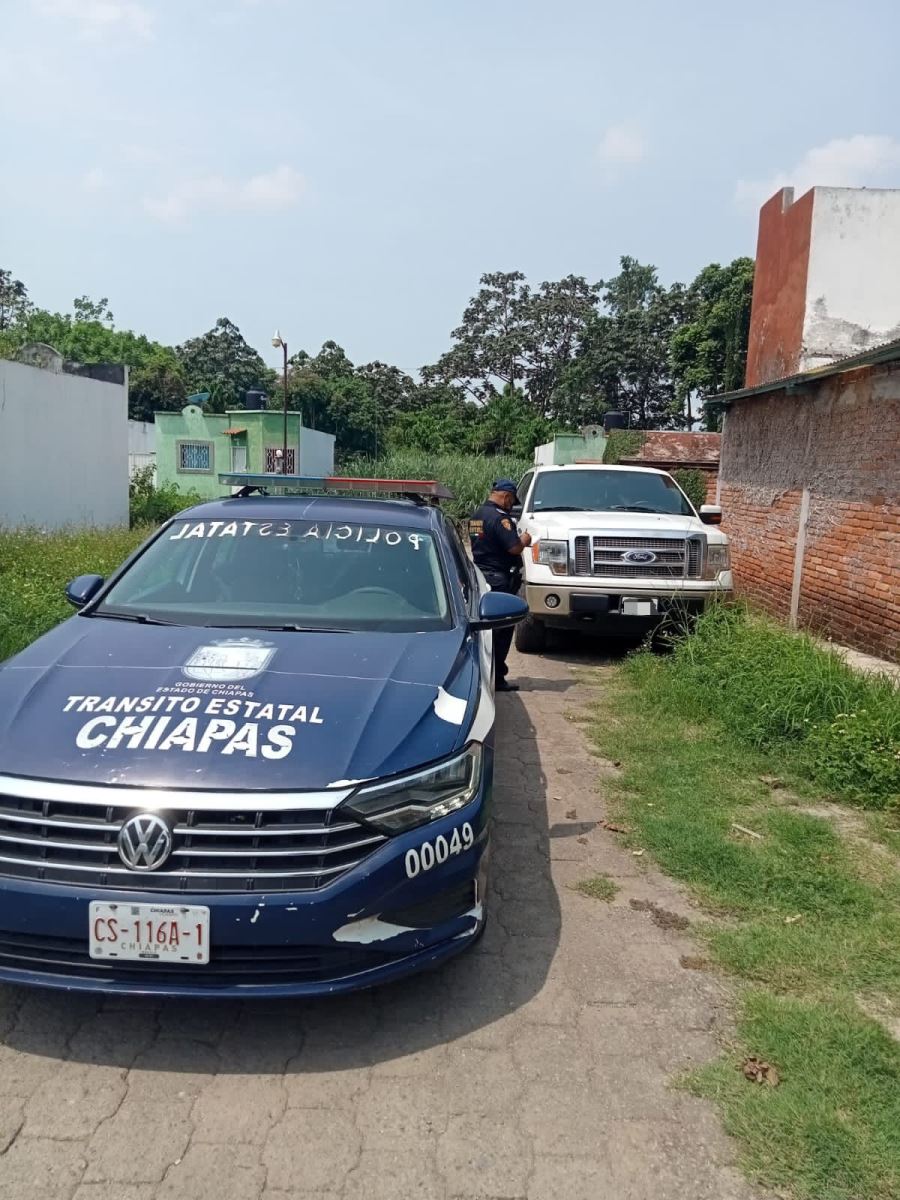 Recupera SSP vehículo con reporte de robo en Tapachula