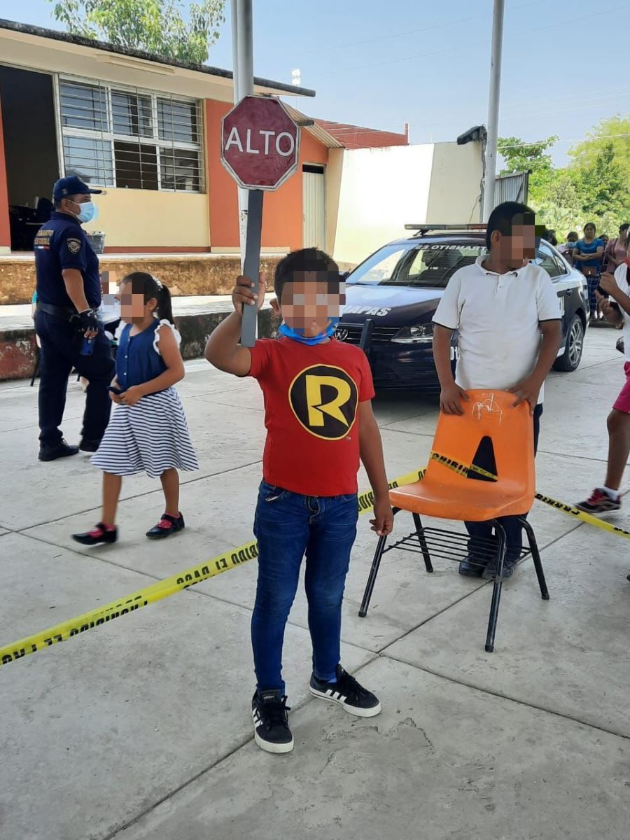 Imparte SSP curso de educación vial en Palenque
