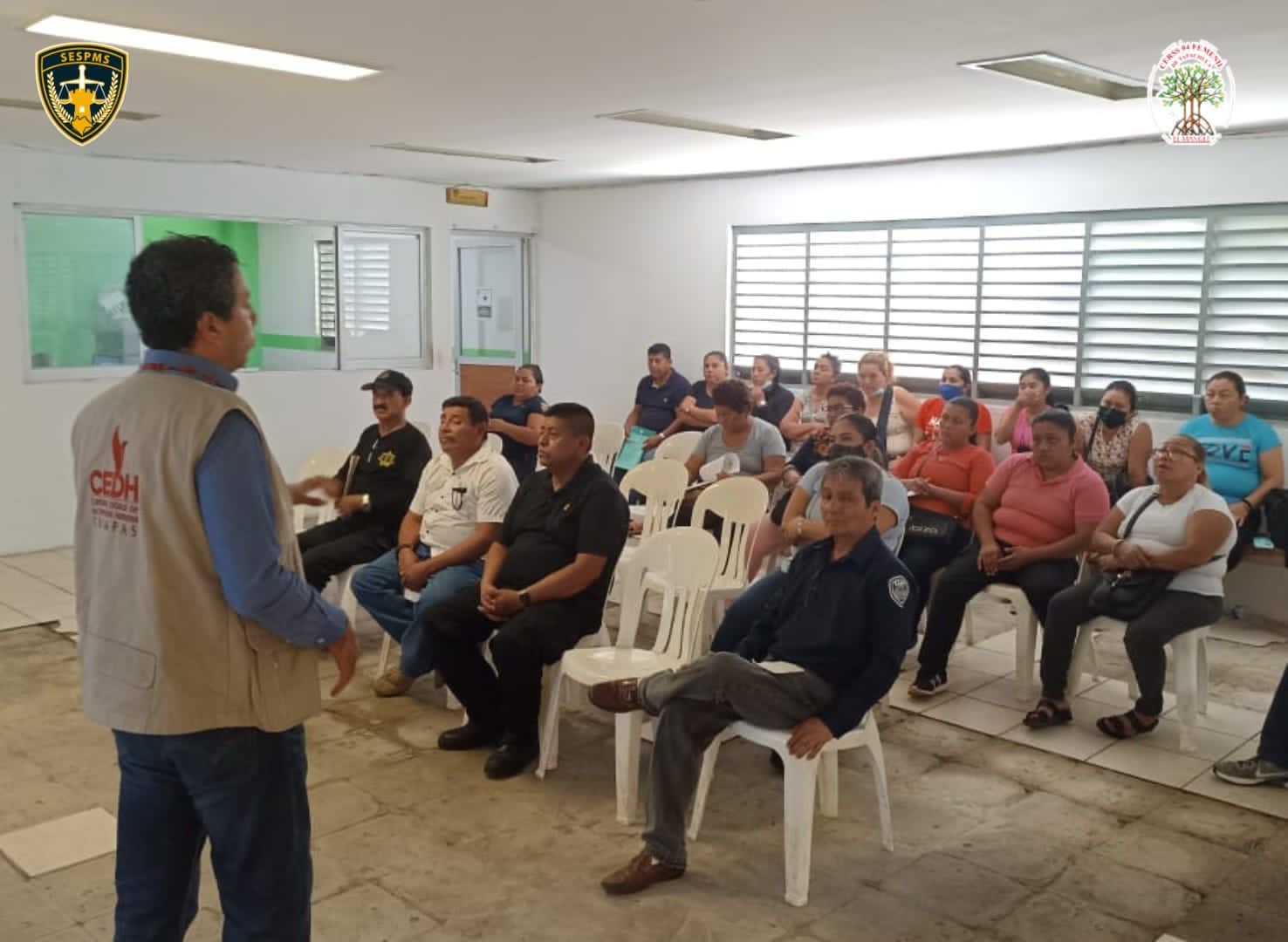 A través de la SESPyMS de la SSP, llevó a cabo el curso "Derechos humanos con perspectiva de género