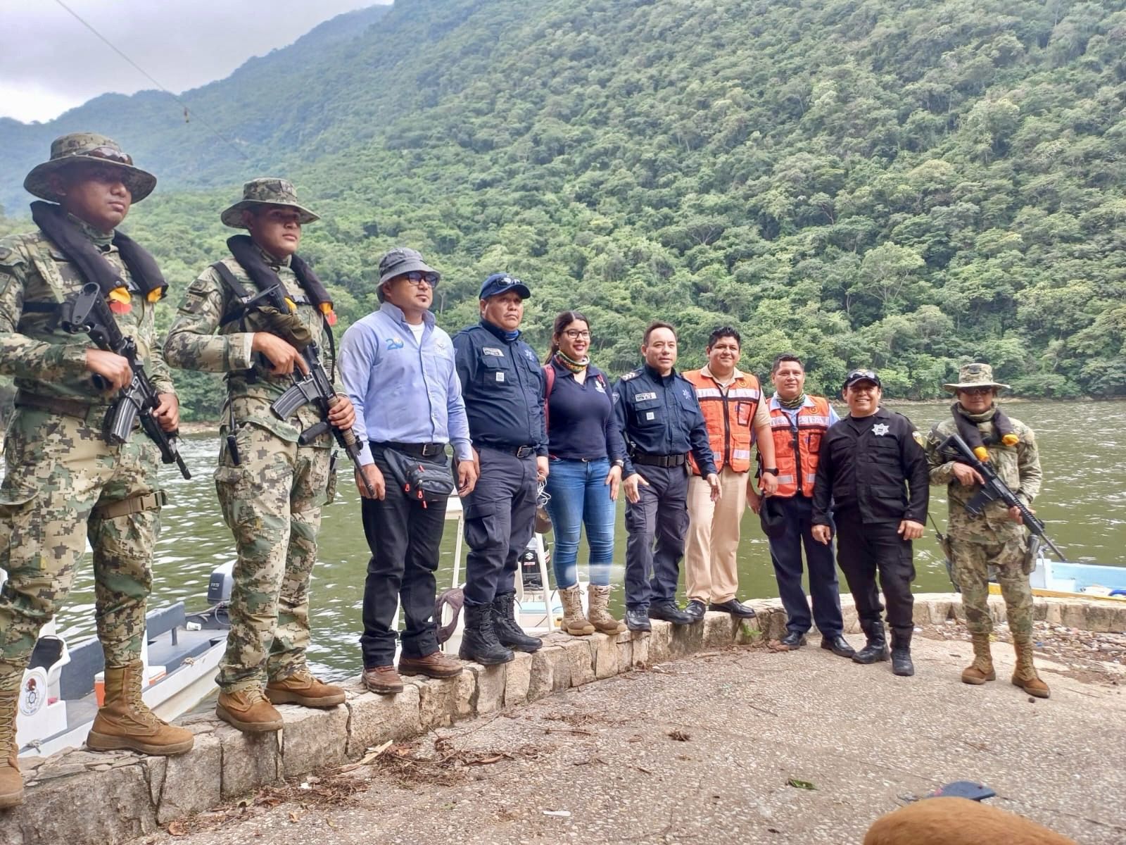 Realiza UROA operativo preventivo en el río Grijalva