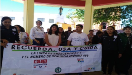 SSP realiza feria informativa de 9-1-1 y 089 en la región Meseta Comiteca Tojolabal