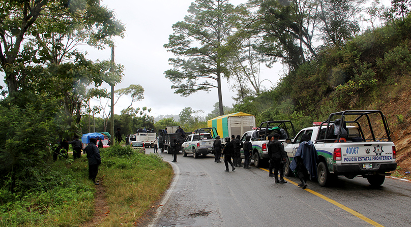 SSP libera vía de comunicación Ocosingo – Palenque