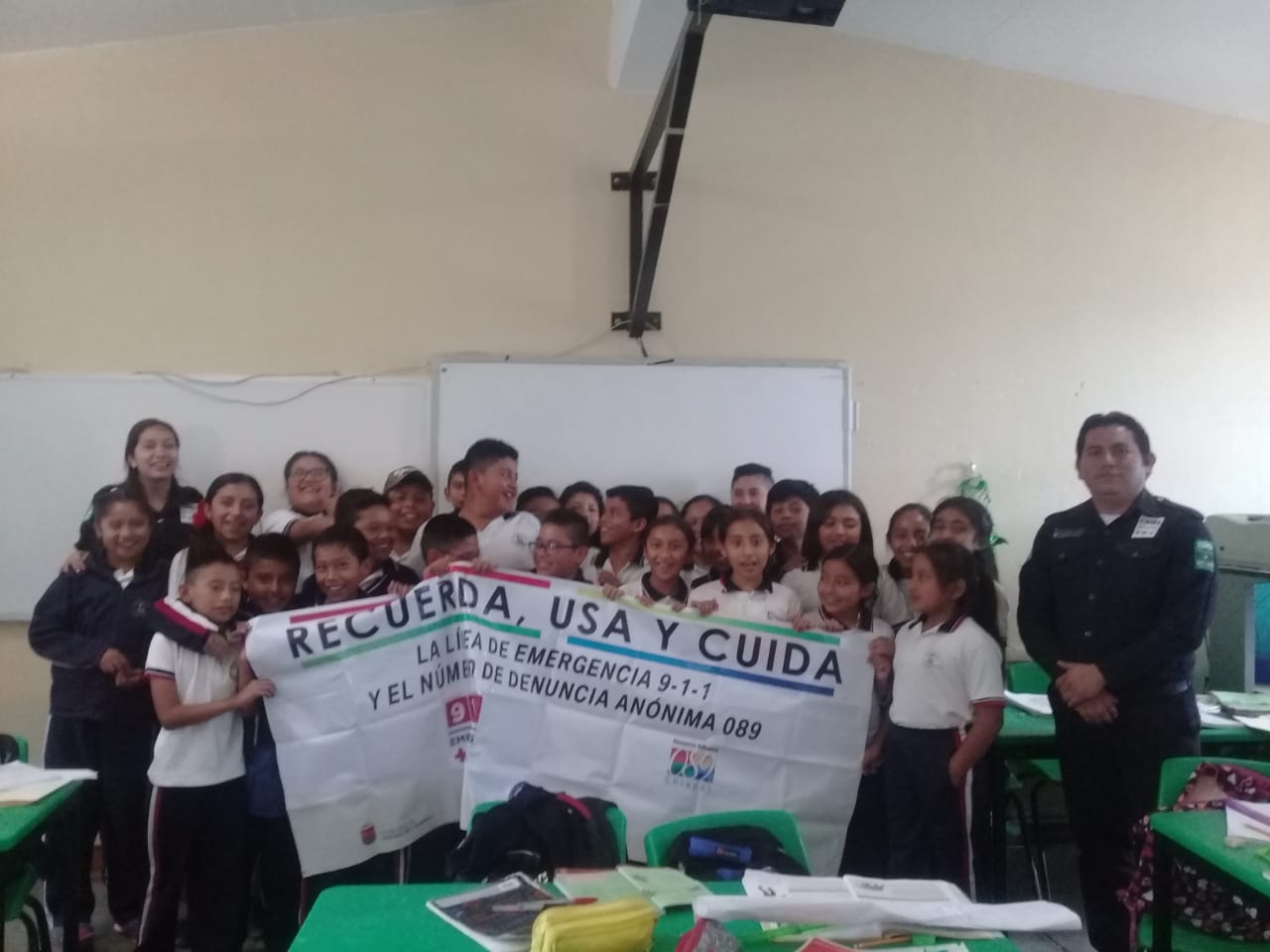 SSP sensibiliza a estudiantes sobre el uso del 9-1-1