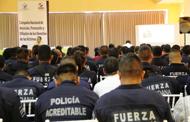 Corporaciones de la SSyPC son capacitadas por la CNDH