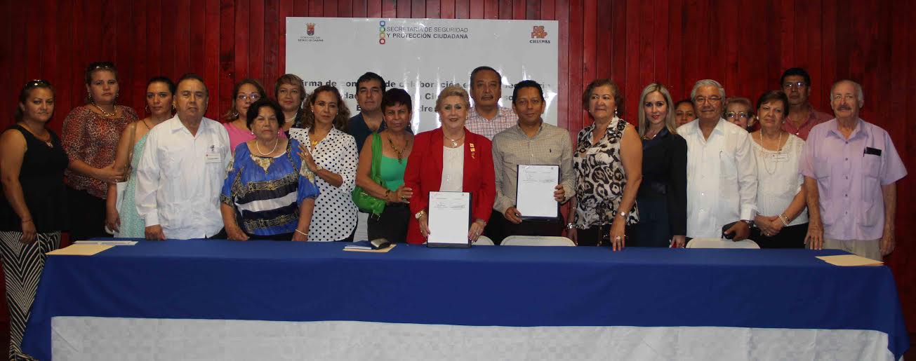 Signan convenio de colaboración en materia de prevención, SSP y Asociación Estatal de Padres de Familia