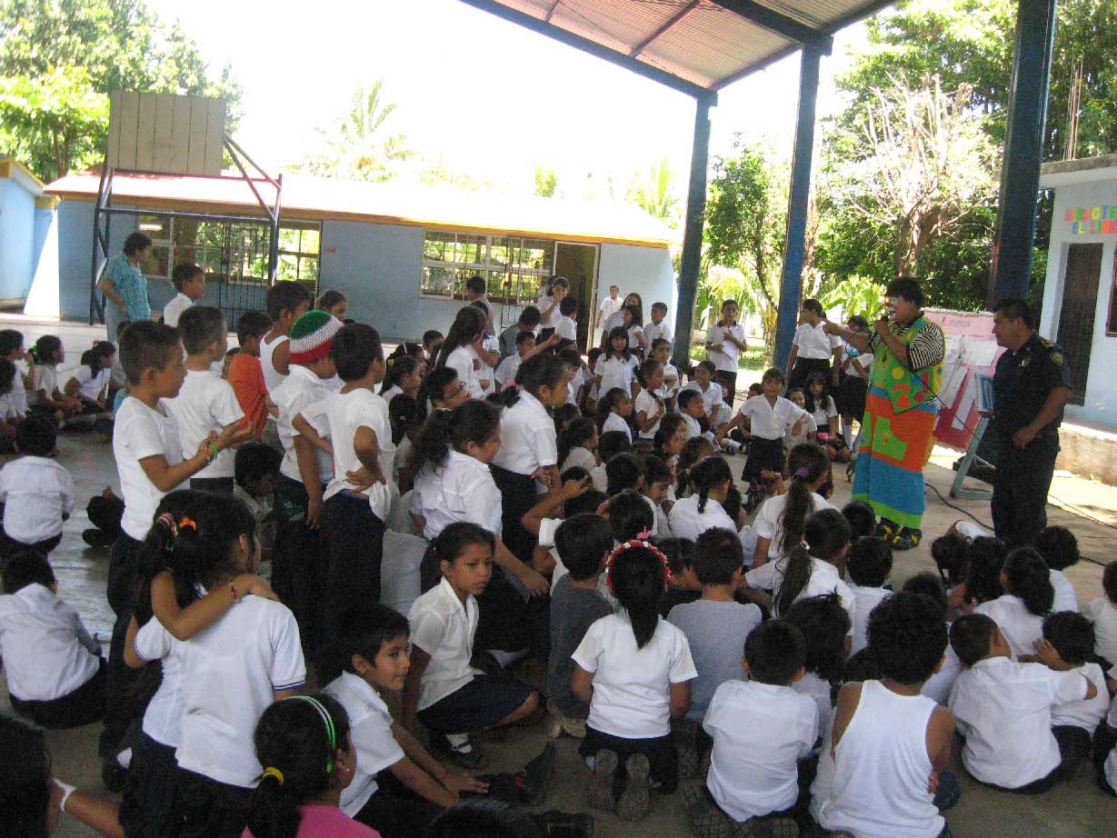 756 estudiantes de dos municipios practican cultura vial con personal de SSP