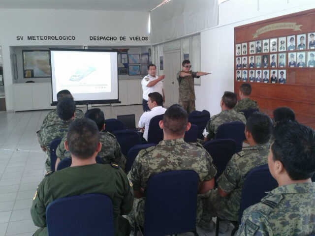 SSyPC instala modulo itinerante y fomenta cultura vial en la base de la Fuerza Aérea de Terán
