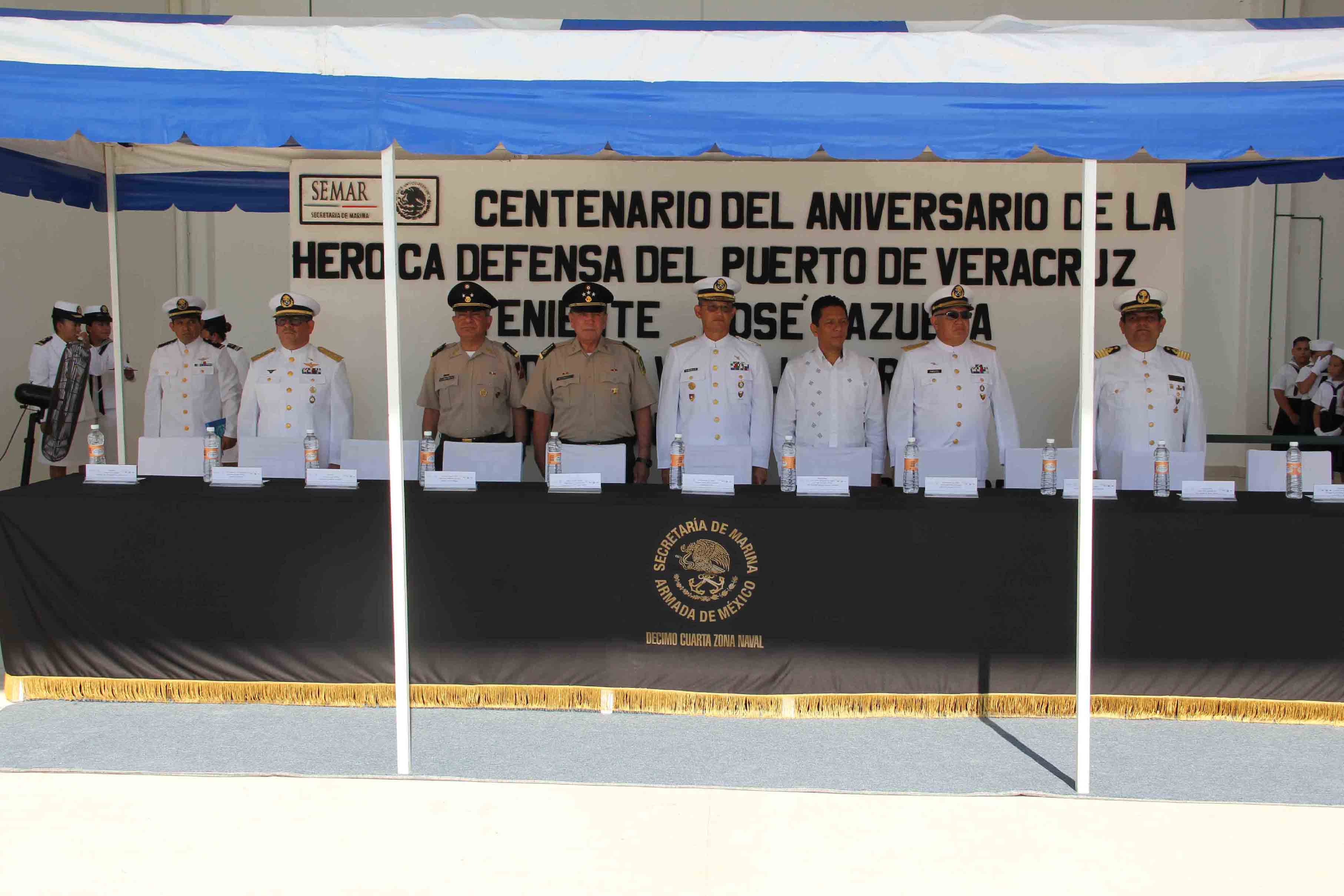SSyPC asiste a ceremonia del Centenario de la Heroica Defensa del Puerto de Veracruz