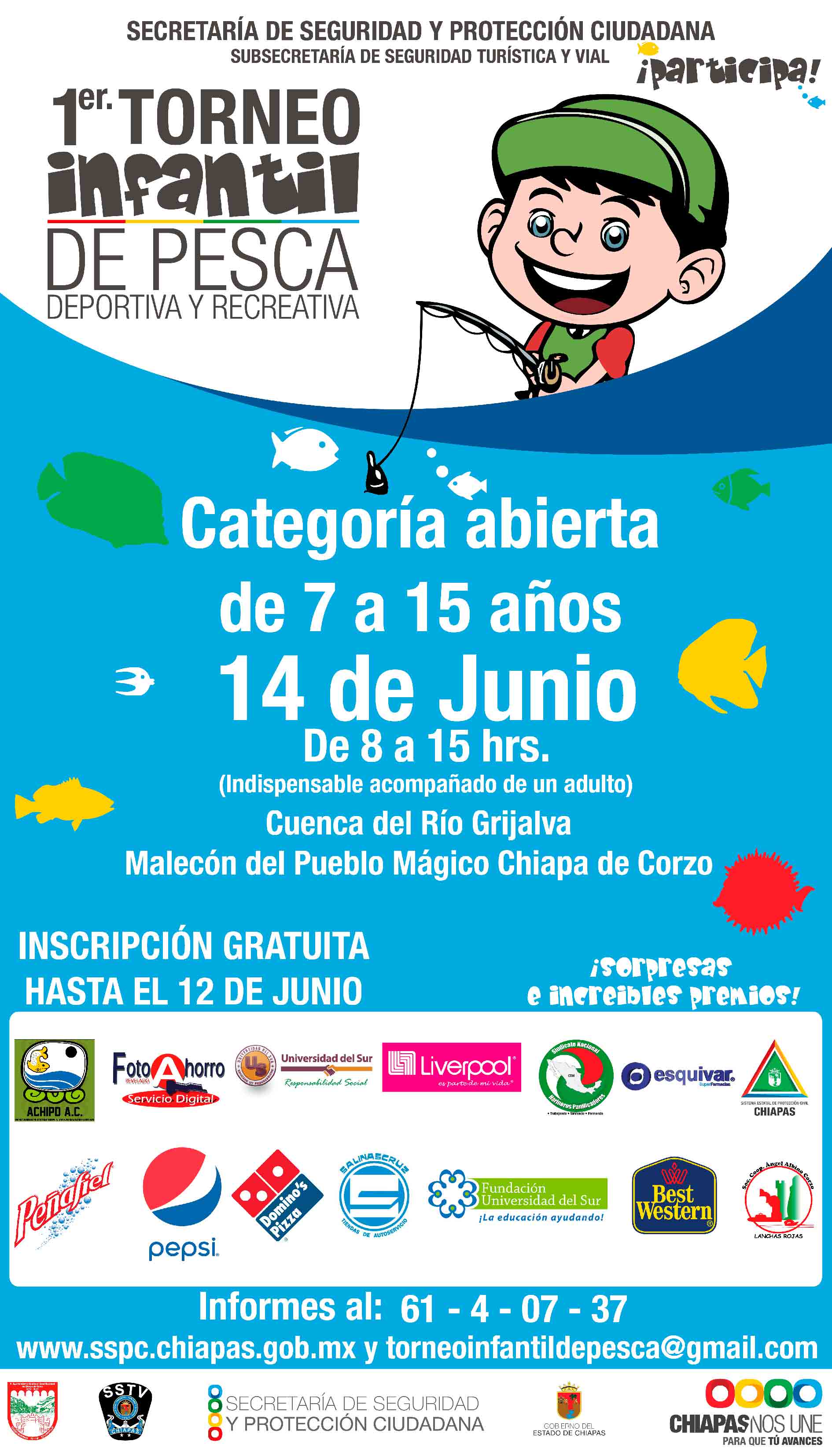 SSyPC convoca al primer Torneo Infantil de Pesca