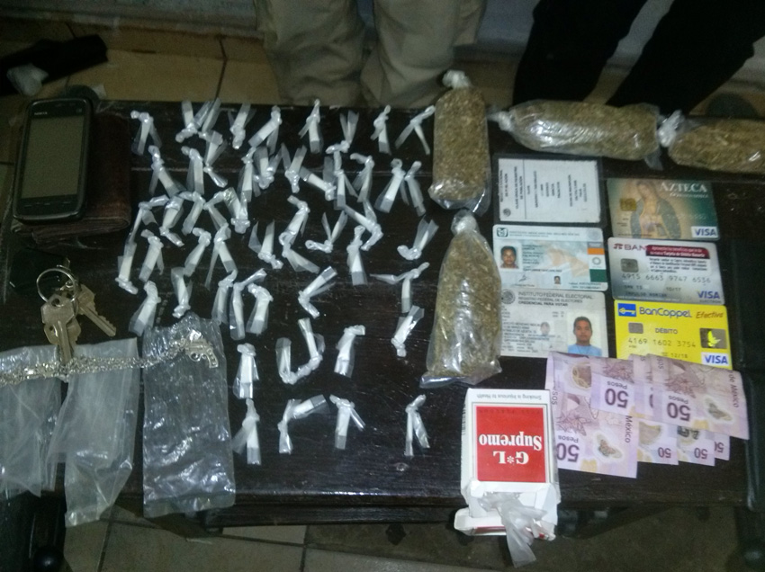 SSP evita la comercialización de más de 70 dosis de cocaína y marihuana