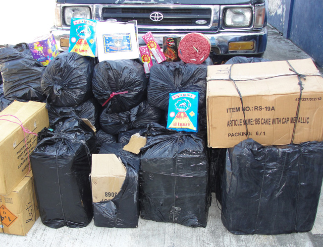 SSyPC y Mando Único Policial aseguran cargamento de pirotecnia