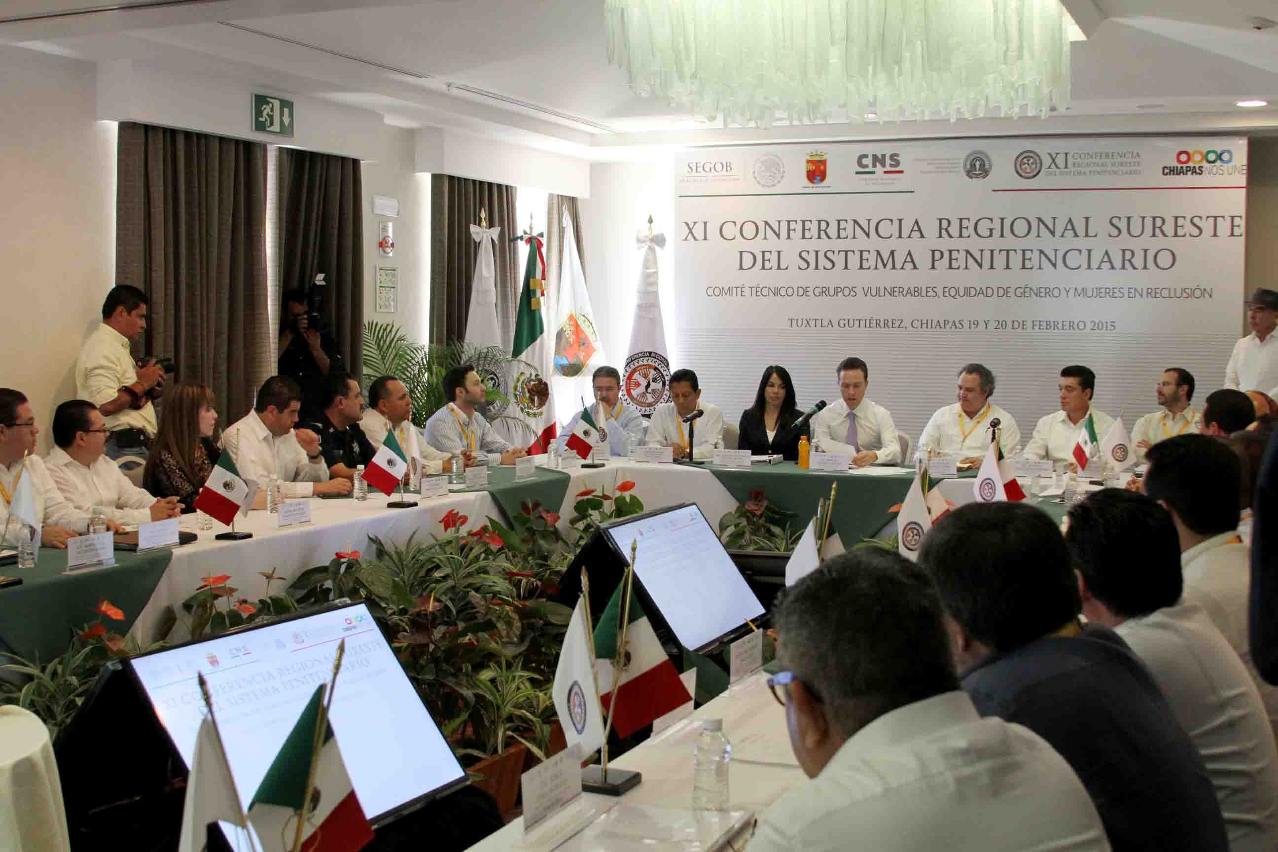 Presenta SSP 5 ejes del actual Sistema Penitenciario de Chiapas, ante la XI Conferencia Regional Sureste