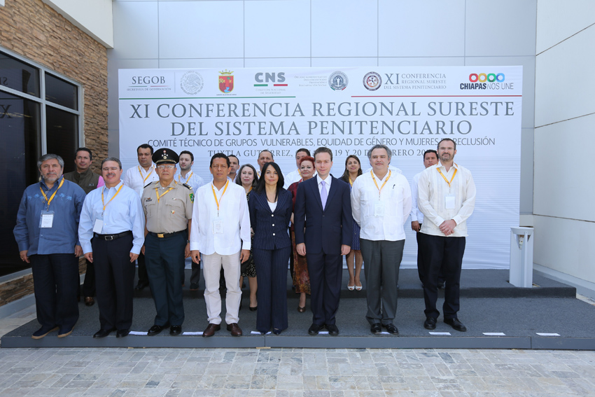 Presenta SSP 5 ejes del actual Sistema Penitenciario de Chiapas, ante la XI Conferencia Regional Sureste