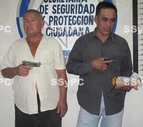 SSP en coordinaciÃ³n con SSPM, aseguraron a  dos asaltantes de comercio