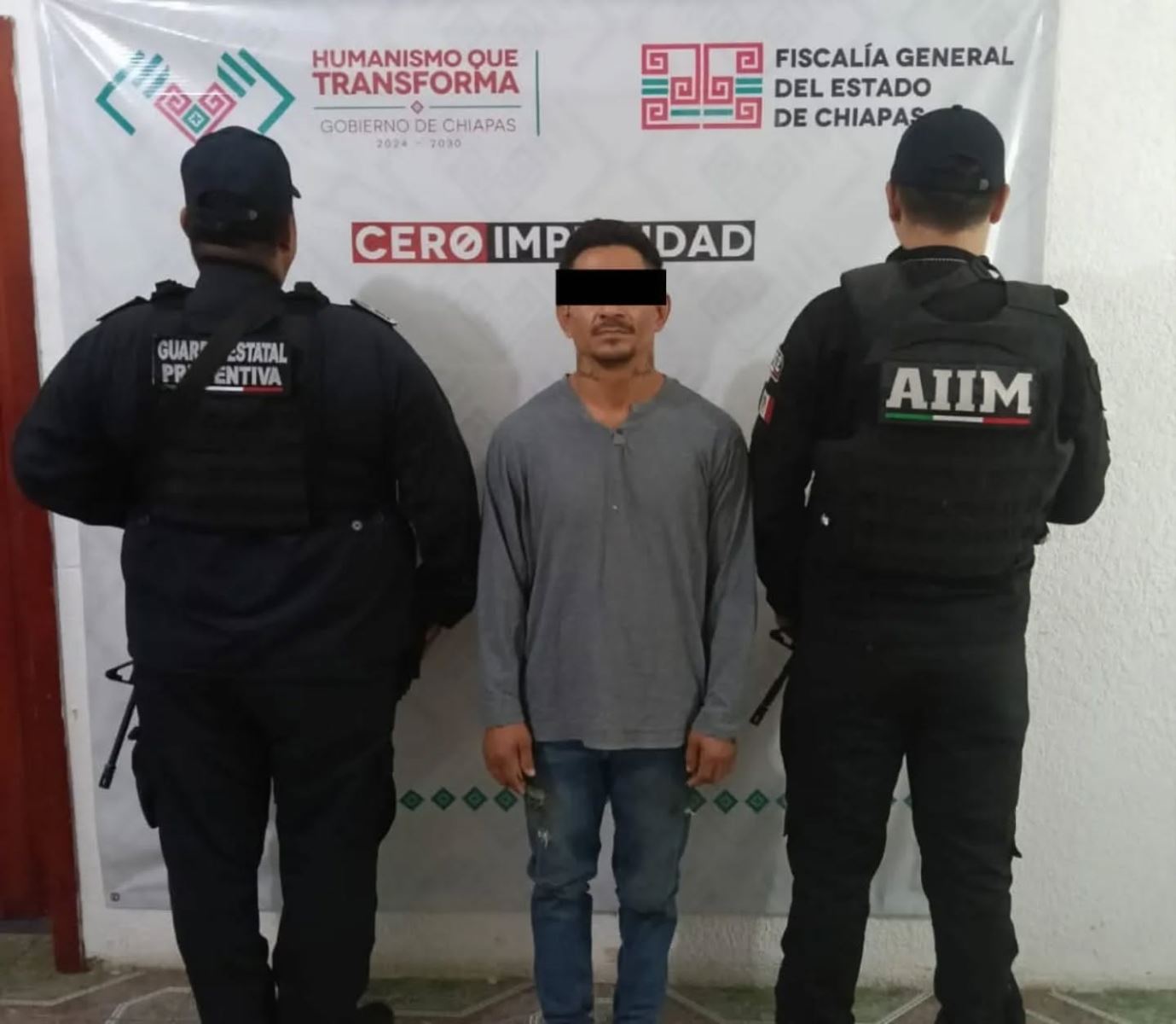 Por violencia familiar agravada, la SSP y FGE aprehenden al presunto responsable