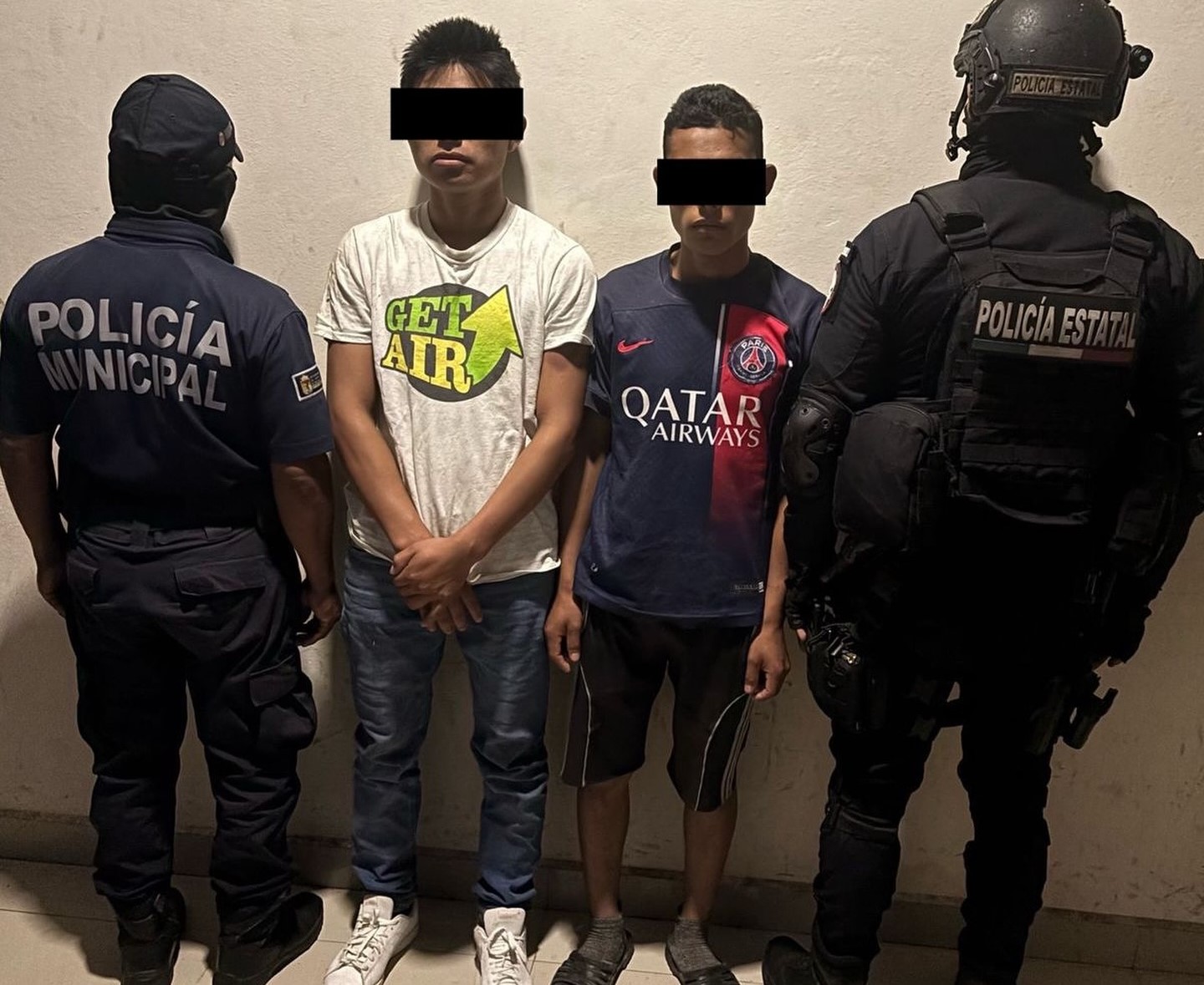 En operativo de seguridad detienen a dos personas con arma de fuego en Chilón.