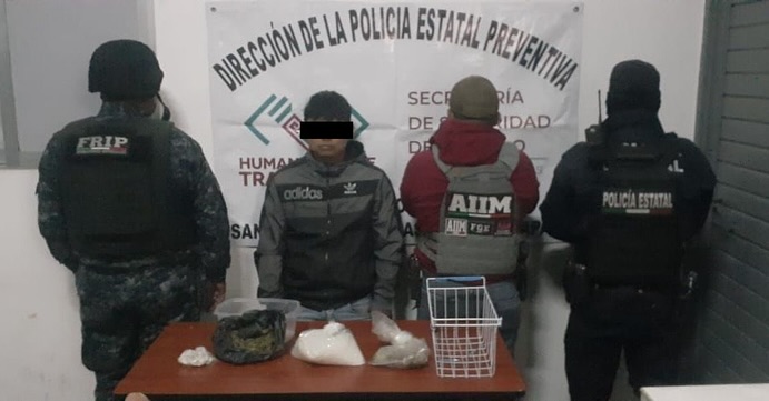 SSP y FGE detienen a masculino con narcóticos en San Cristóbal de Las Casas.