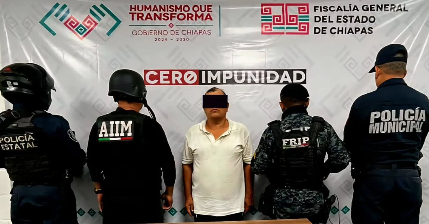 SSP y FGE detienen a masculino por los probables delitos contra la salud y robo en Tuxtla Gutiérrez.