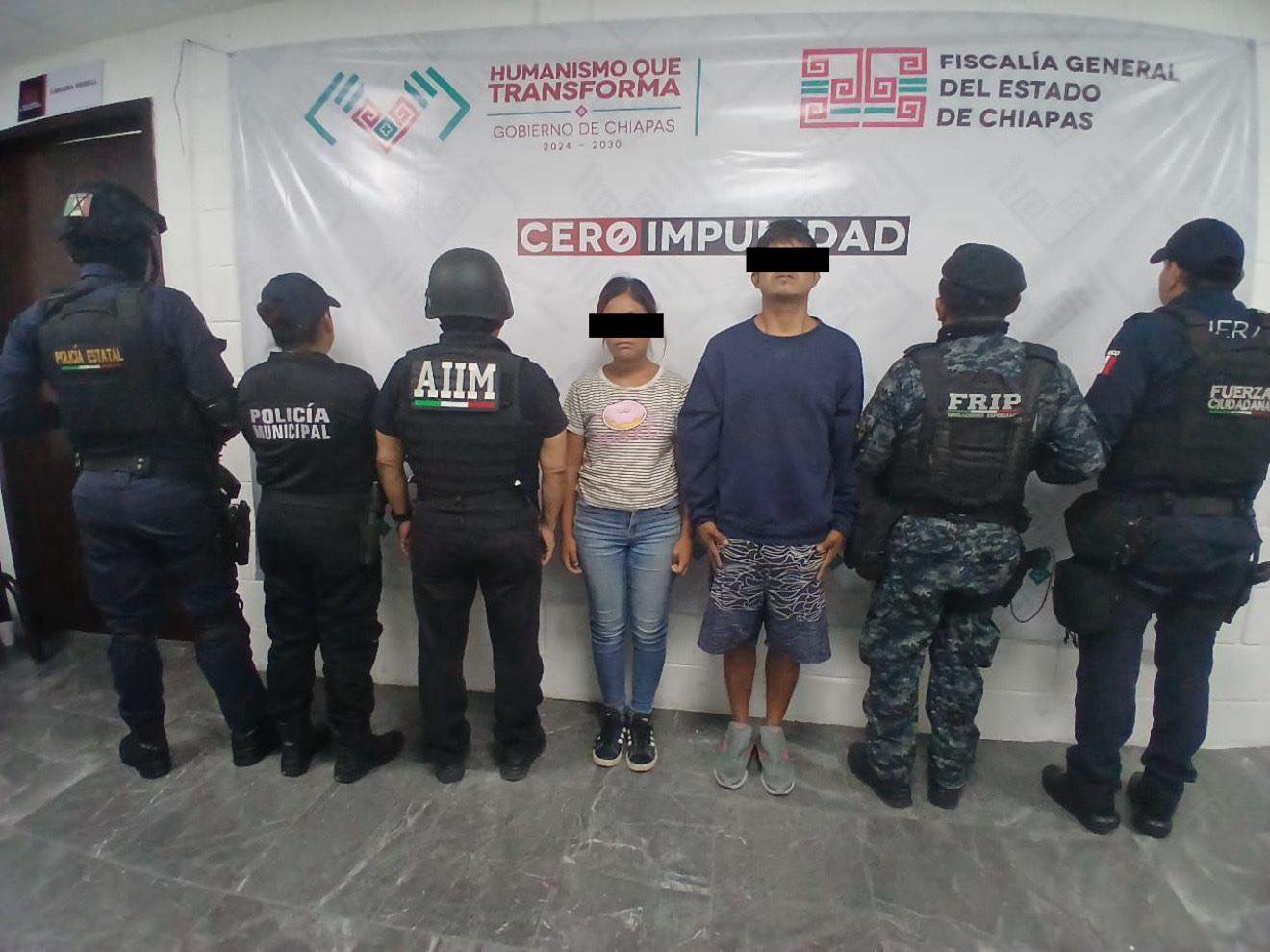 En operativo interinstitucional detienen a dos personas con presunto cristal en Tuxtla Gutiérrez.