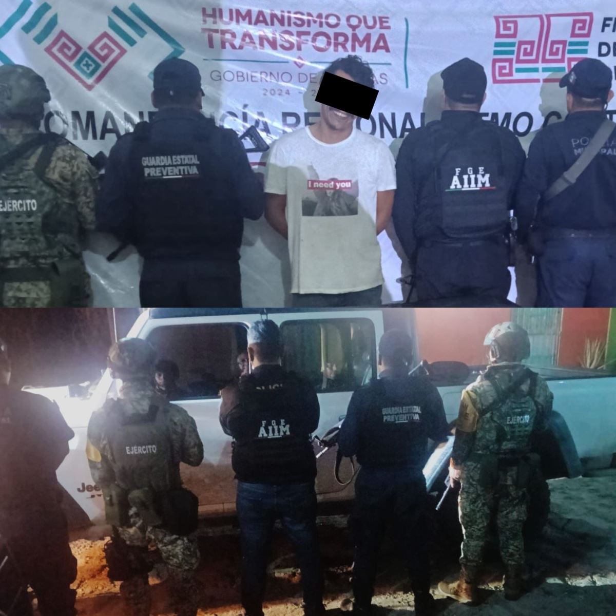 En operativo interinstitucional detienen a masculino con presuntos narcóticos en Acapetahua.