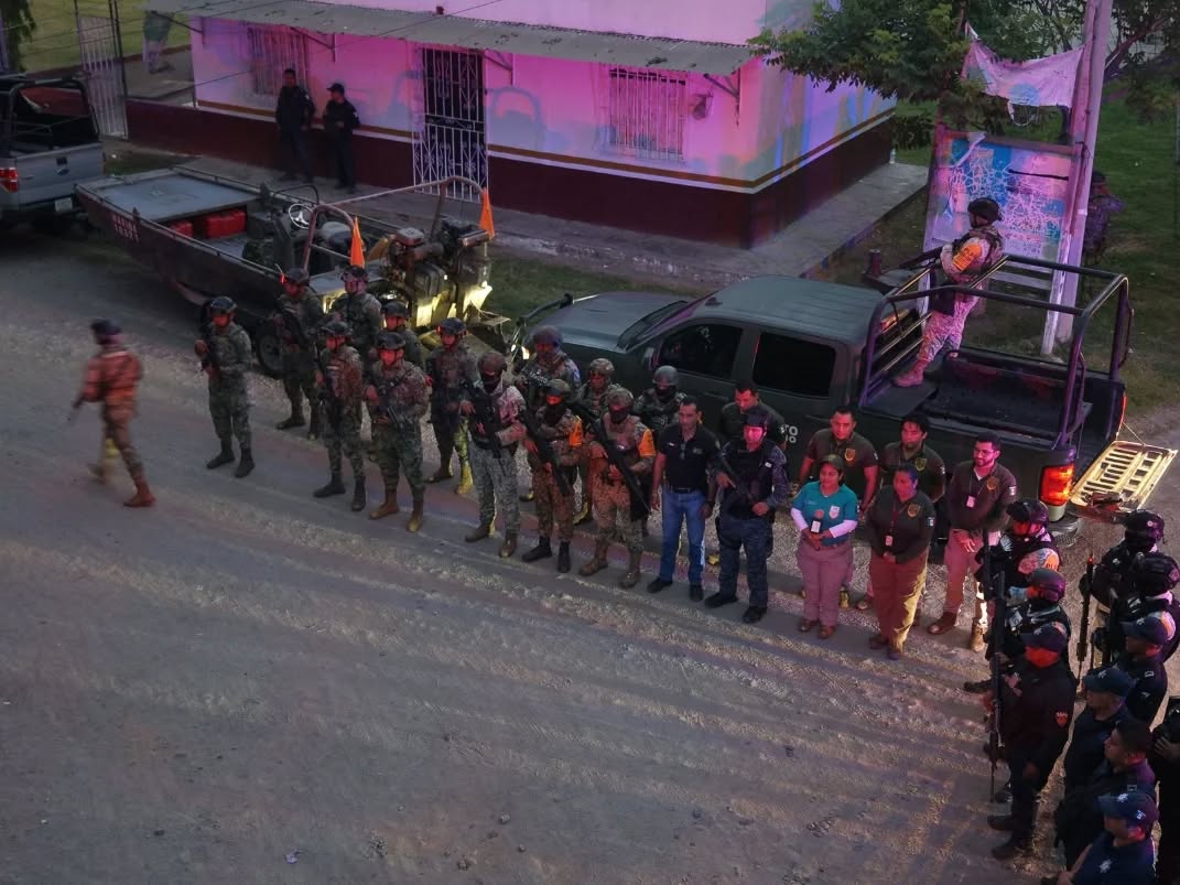 SSP realiza despliegue masivo de fuerzas de seguridad en el Río Cahoacán para disuasión de delitos.