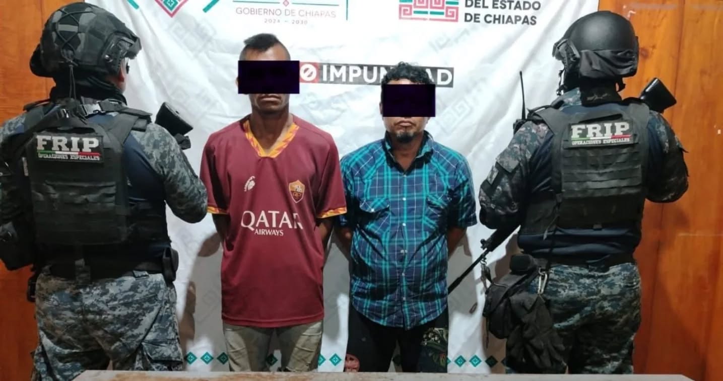 En operativo de seguridad detienen a seis masculinos en posesión de arma de fuego y presuntos narcóticos.
