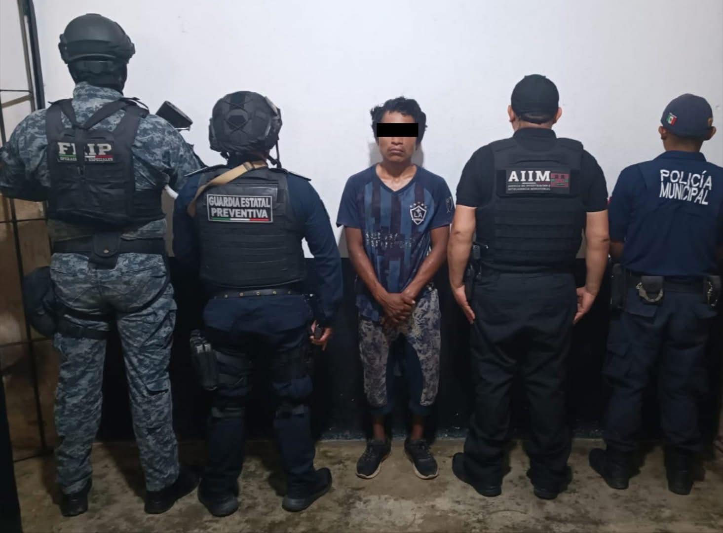 En operativo interinstitucional detienen a presunto responsable del delito de homicidio en Tuzantán.
