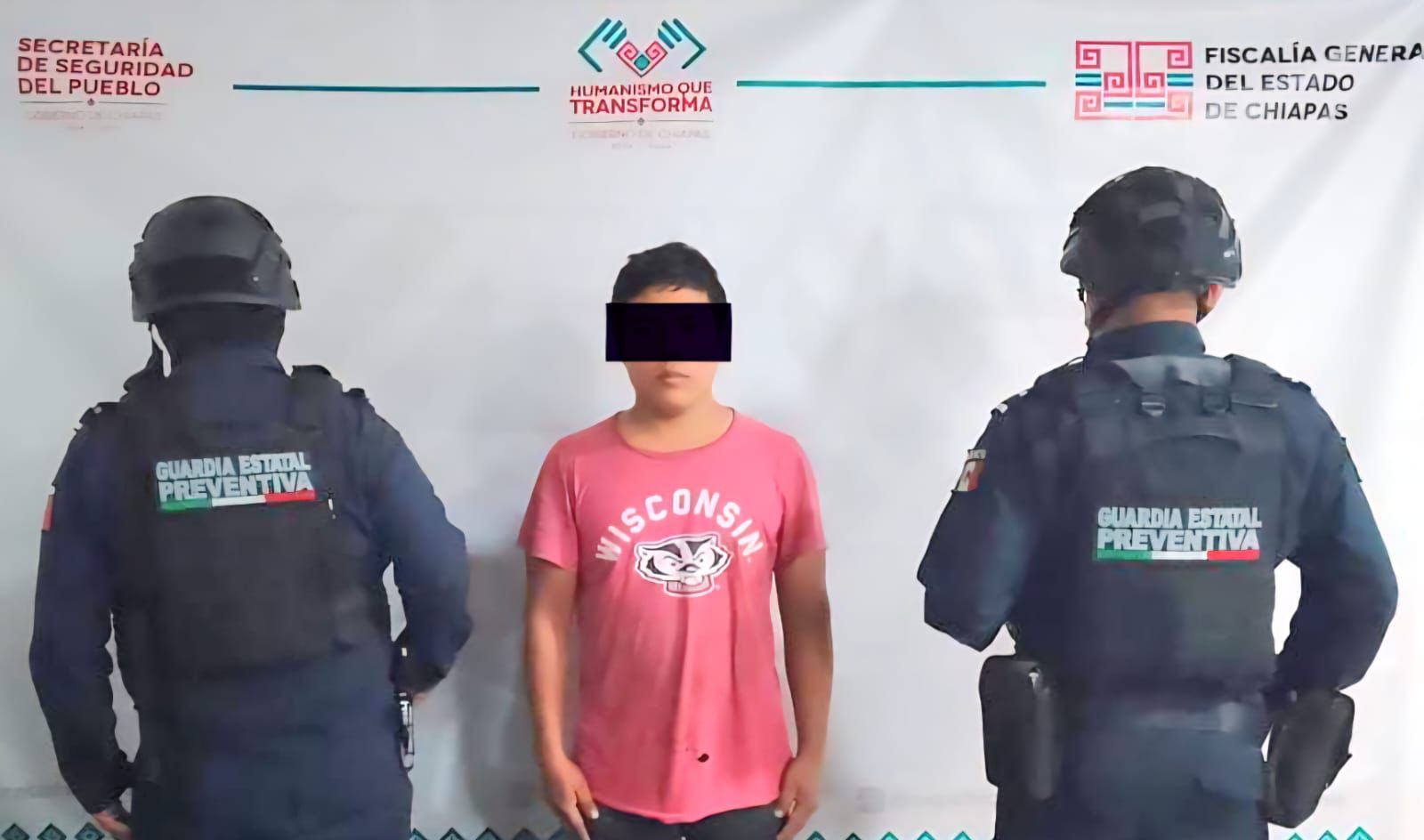 En operativo de seguridad en Tapachula detienen a masculino en posesión de narcóticos