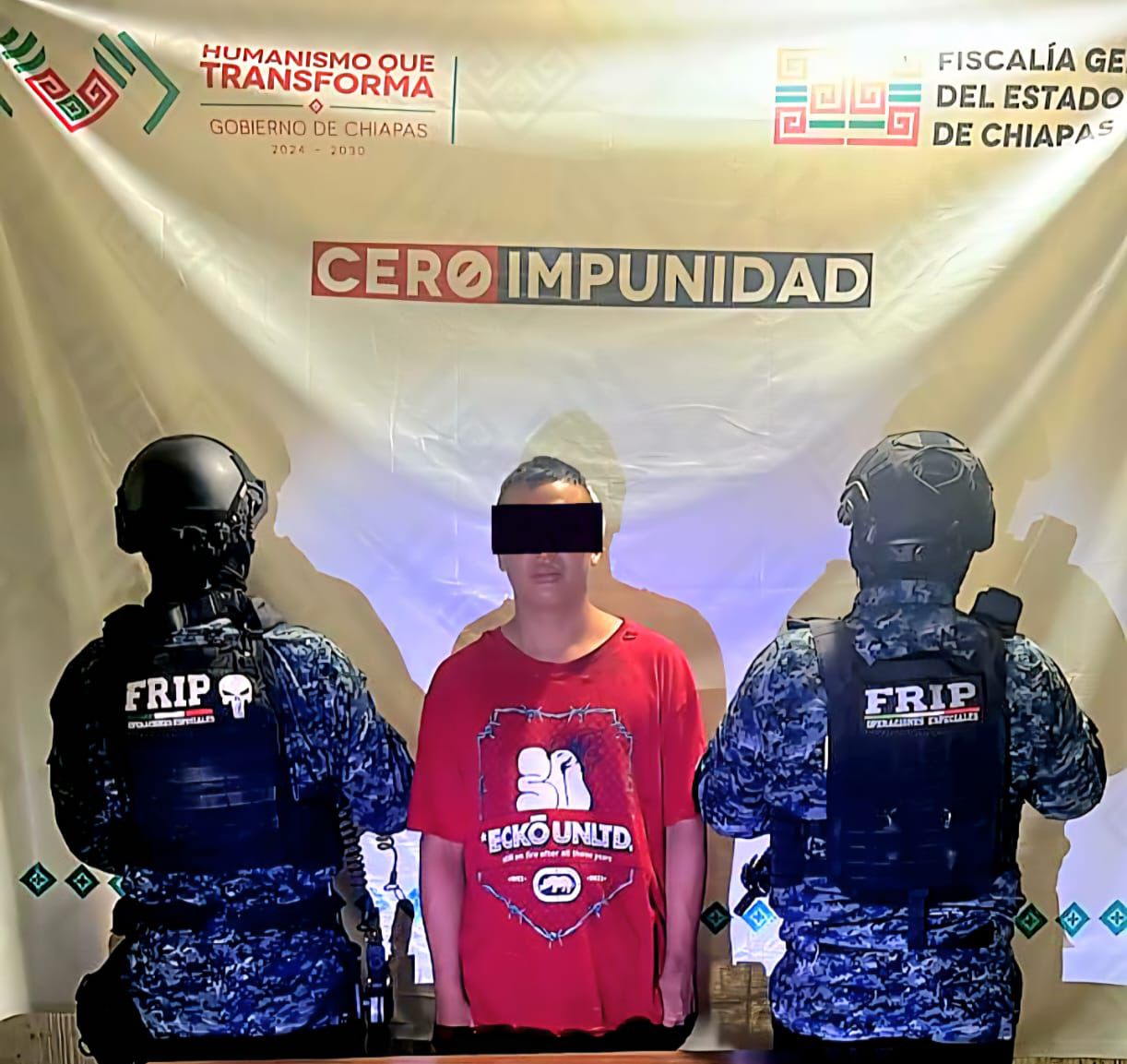 En operativo de seguridad detienen a masculino en posesión de narcóticos en Tapachula