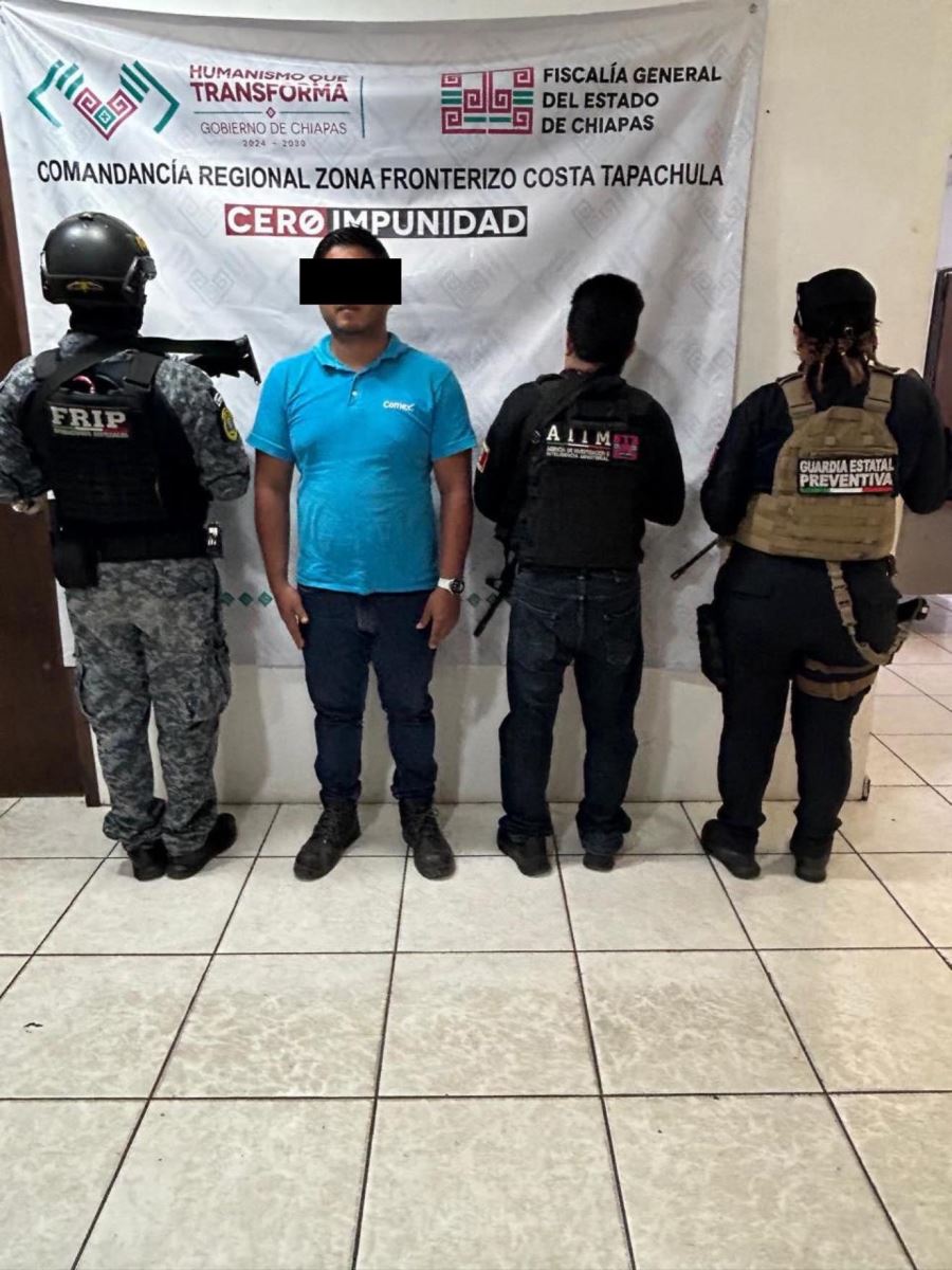 SSP y FGE detienen a masculino por presunta llamada falsa al número de emergencia en Tapachula
