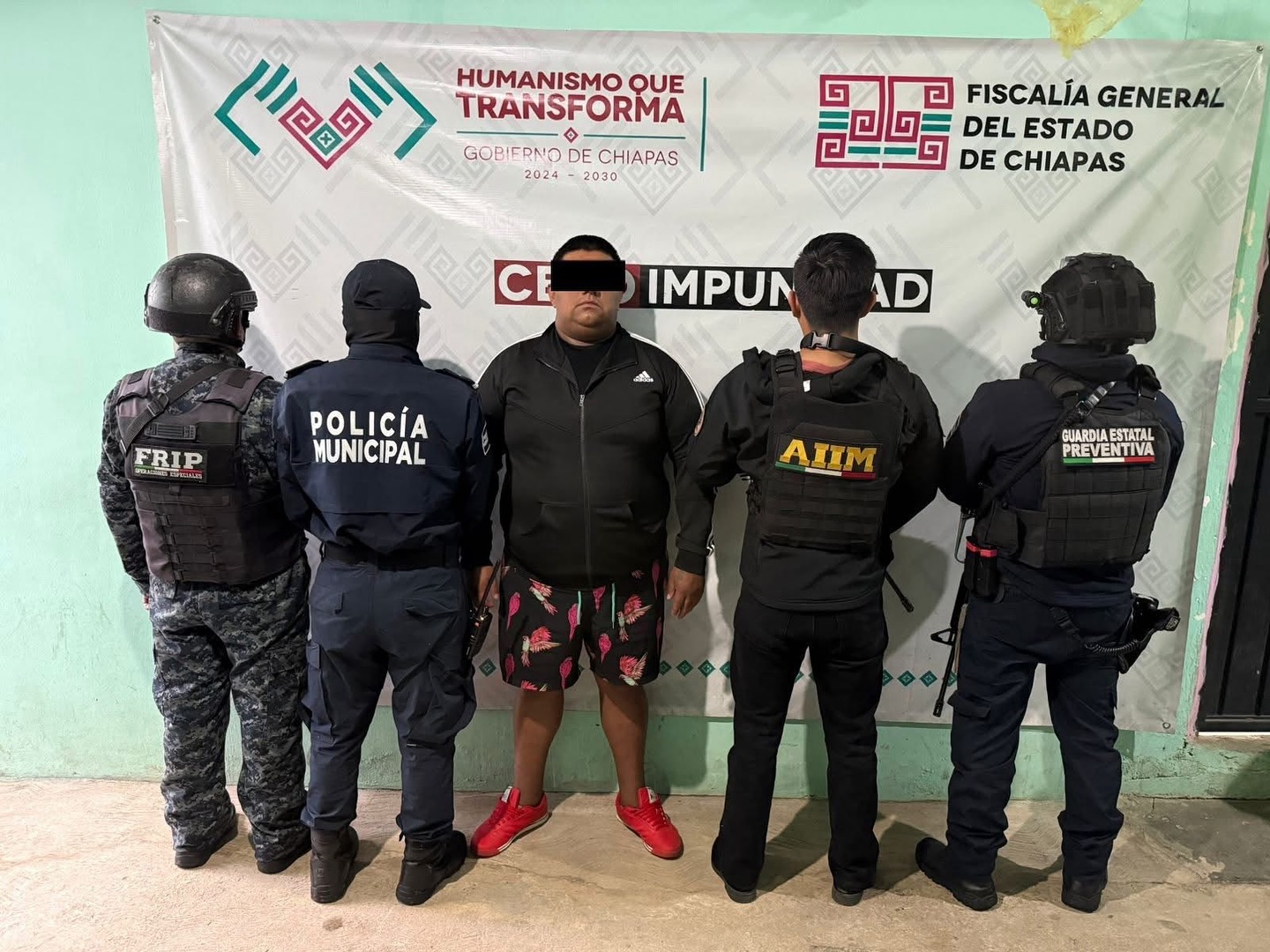 SSP y FGE aprehenden a presunto responsable de robo con violencia en San Cristóbal de Las Casas