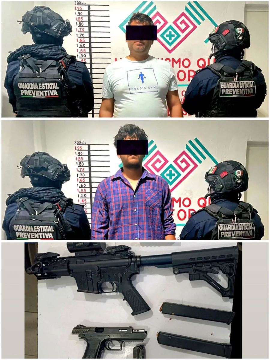 En operativo de seguridad detienen a masculinos con armas de fuego en Chiapa de Corzo