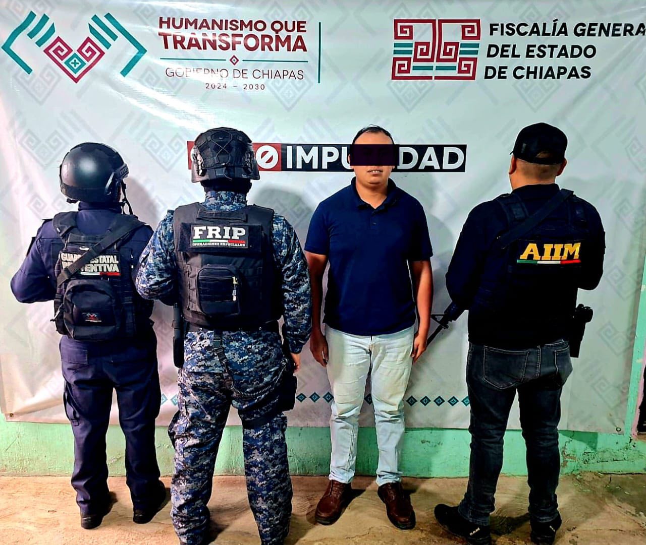 SSP y FGE detienen a masculino con vehículo con reporte de robo en San Cristóbal de Las Casas