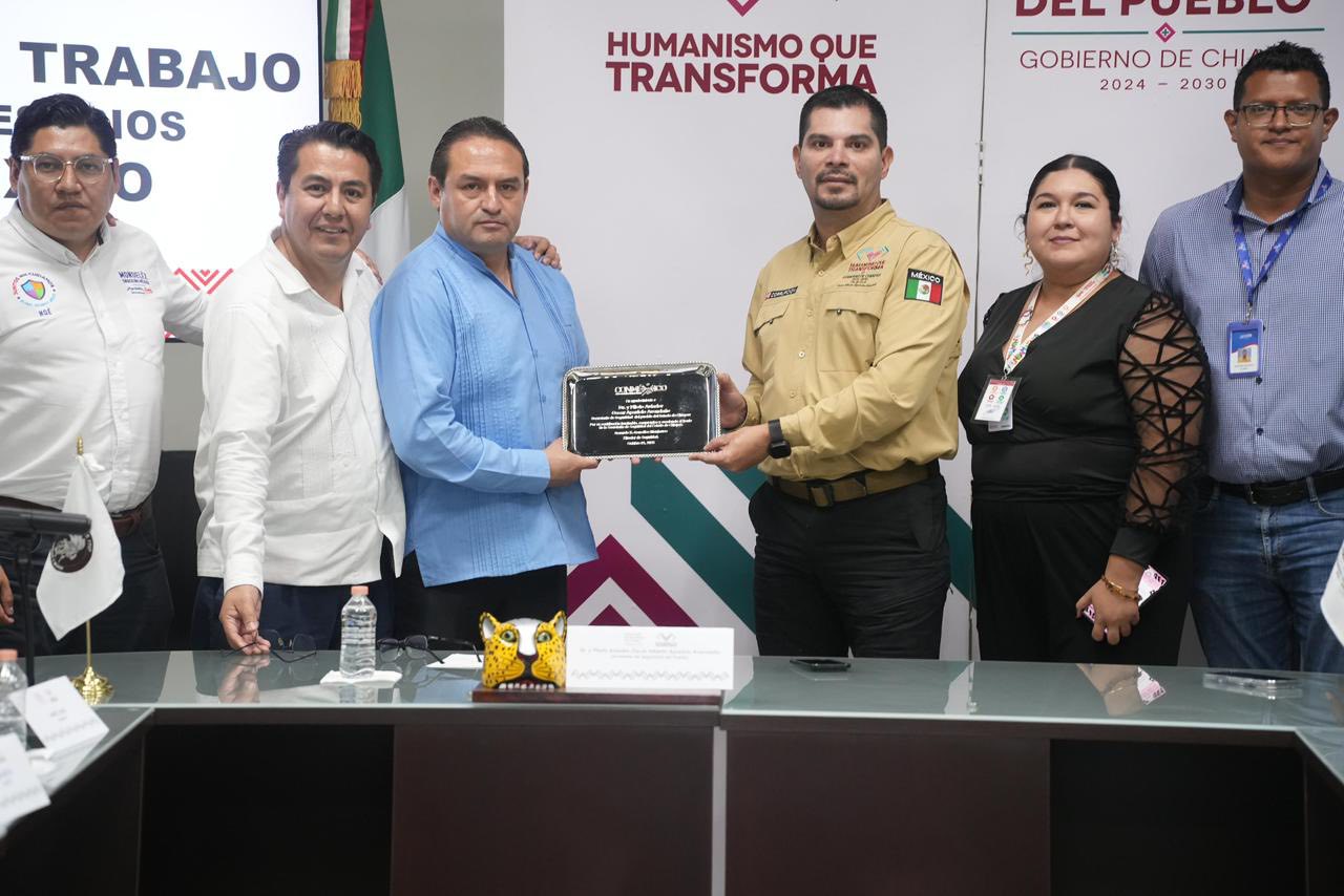 Secretario de Seguridad del Pueblo sostiene reunión de trabajo con empresarios de CONMÉXICO 