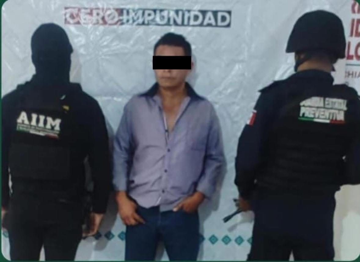 SSP y FGE aprehenden a presunto responsable de violencia familiar