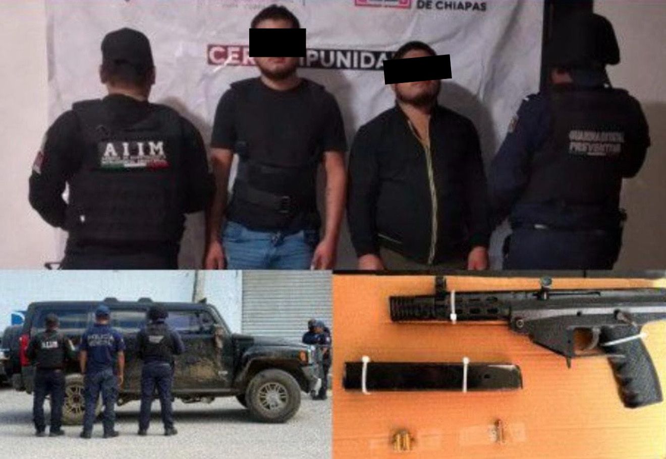 En operativo interinstitucional, dos detenidos por probable delito de homicidio en grado de tentativa en Ocotepec