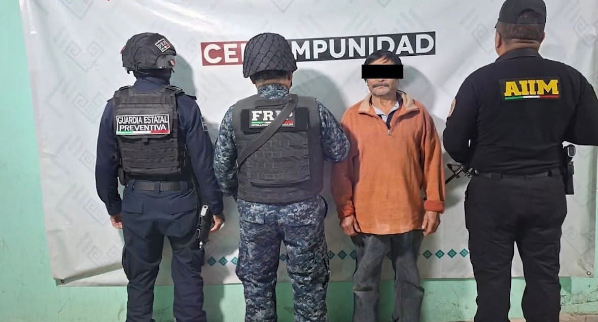 Por pederastia agravada, elementos de la FRIP y AIIM aprehenden a presunto responsable y objetivo prioritario