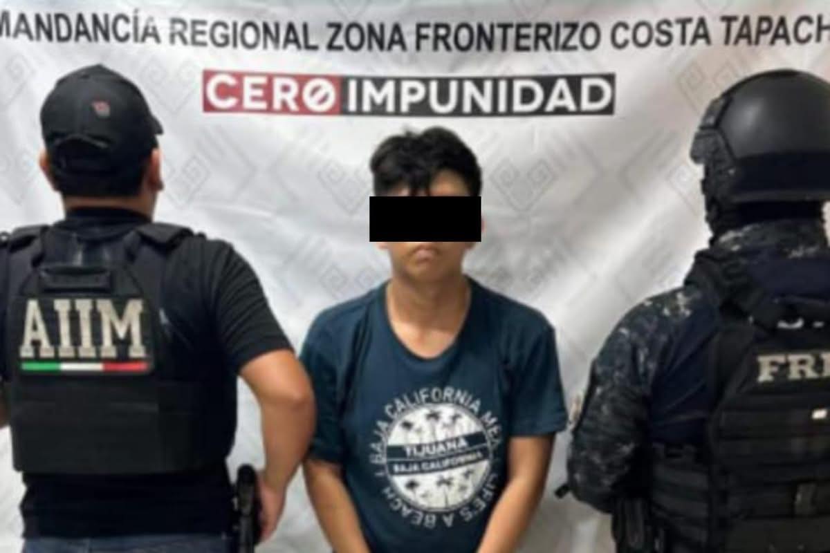 En Tapachula, la SSP y FGE aprehenden a presunto responsable de robo con violencia