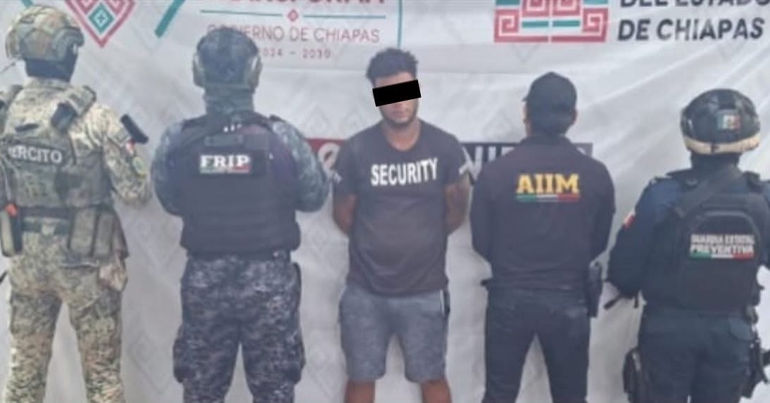 En Tapachula, SSP y FGE aprehenden a presunto responsable de violencia familiar equiparada