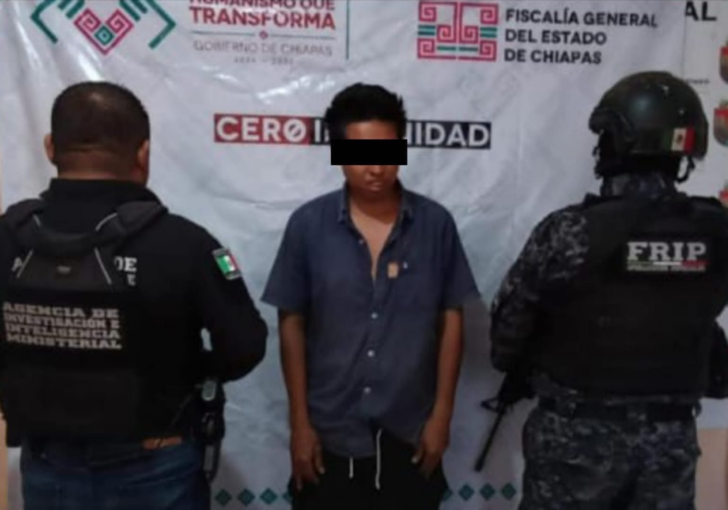 FRIP y AIIM aprehenden a presunto responsable de robo con violencia