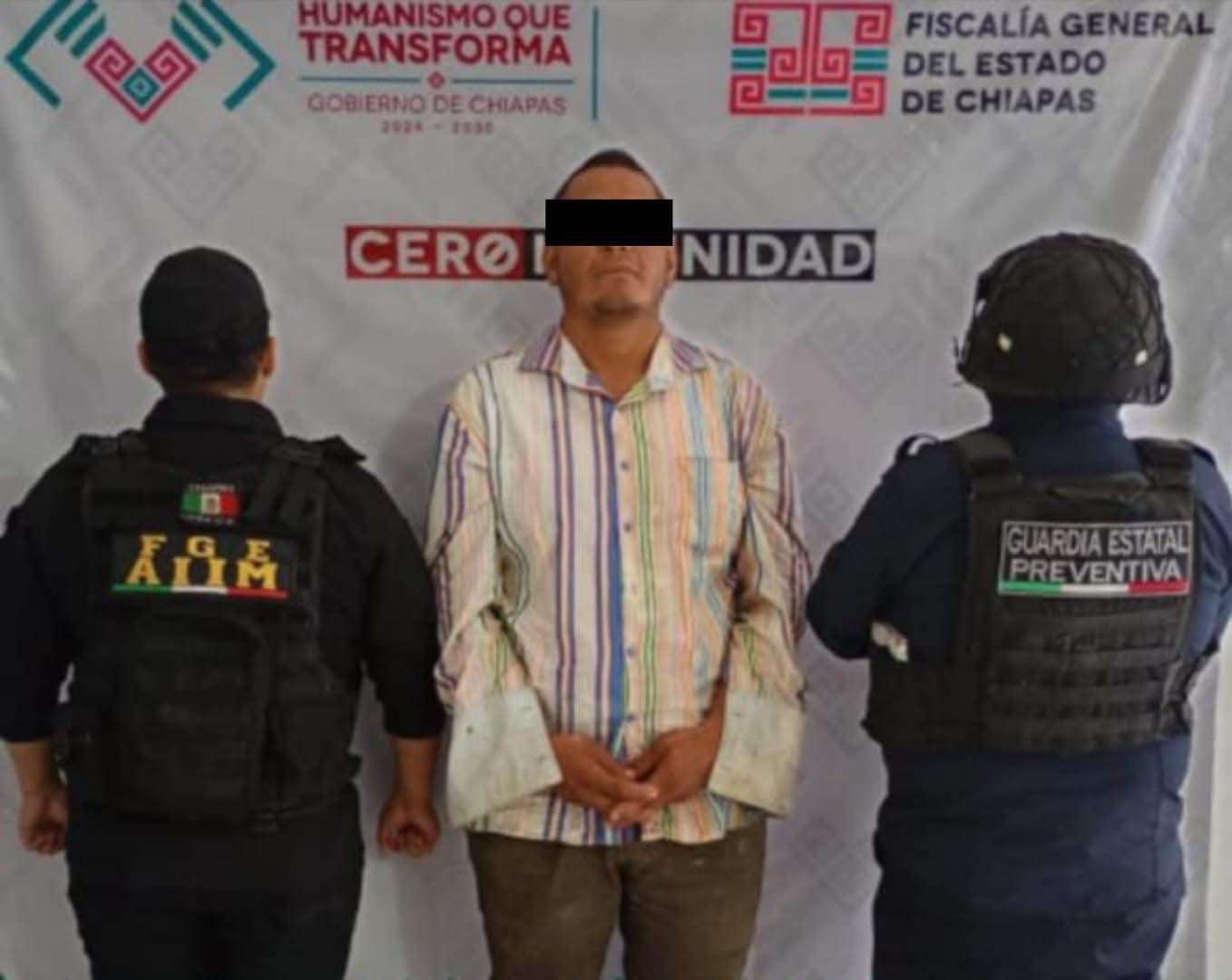 SSP y FGE aprehenden a presunto responsable de violencia familiar