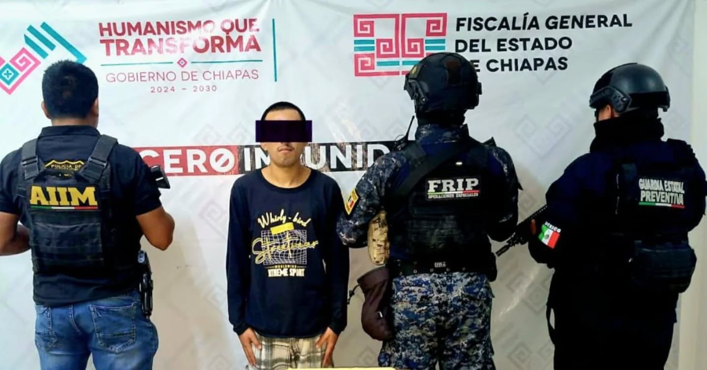 En Villaflores, SSP y FGE detienen a un masculino en posesión de presuntos narcóticos