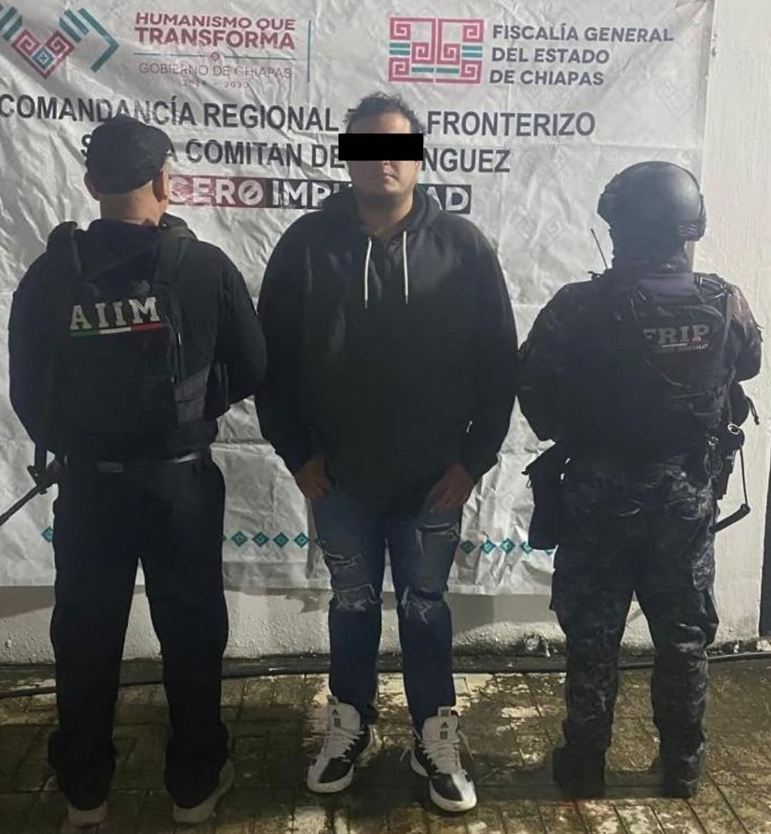 Por extorsión agravada, la SSP y FGE aprehenden al presunto responsable