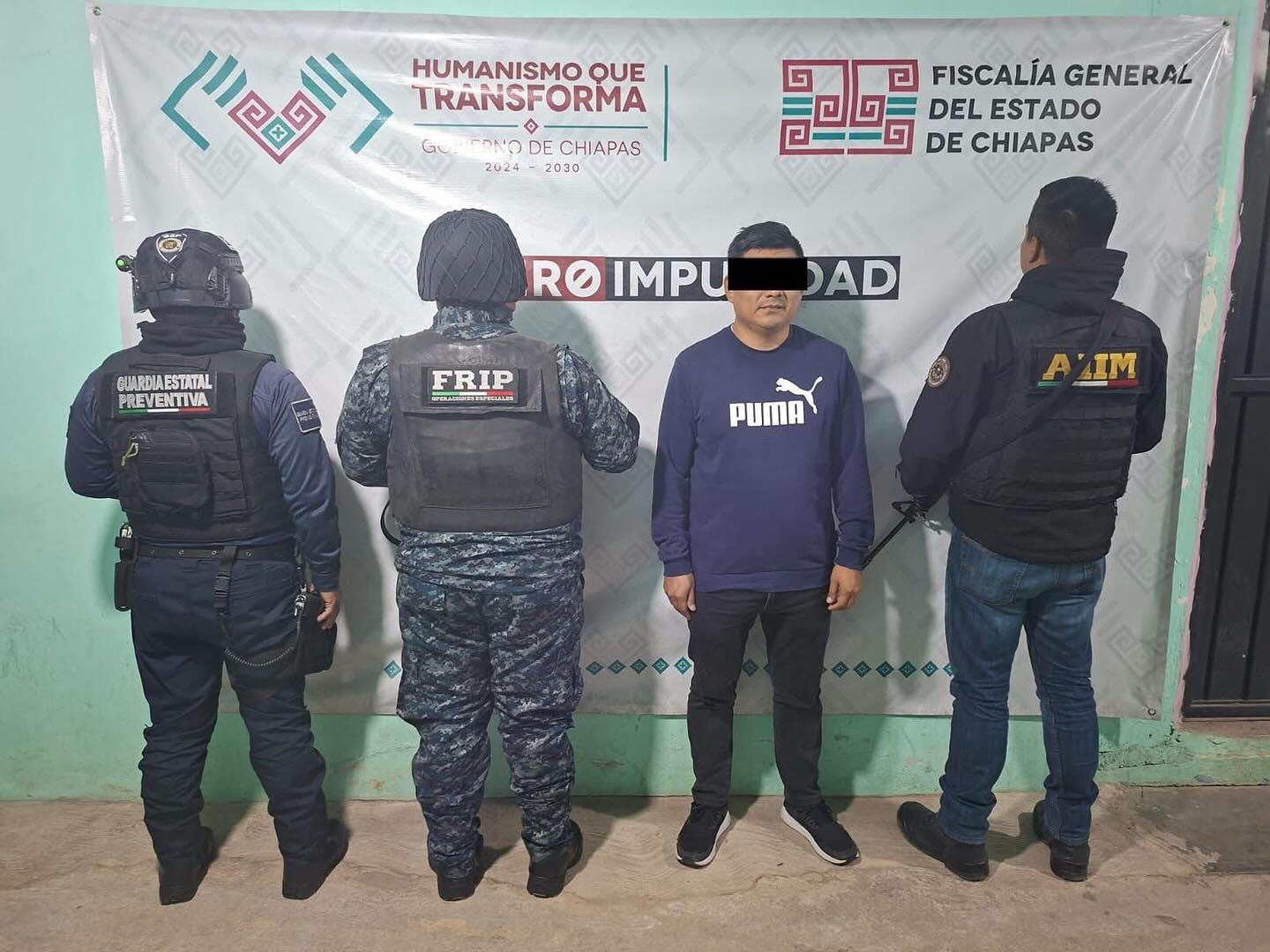 SSP y FGE aprehenden a presunto responsable de violencia familiar