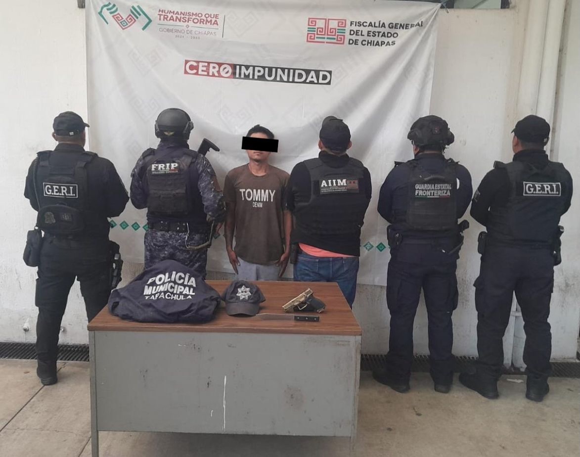 En operativo interinstitucional detienen a presunto responsable de los delitos de usurpación de funciones 